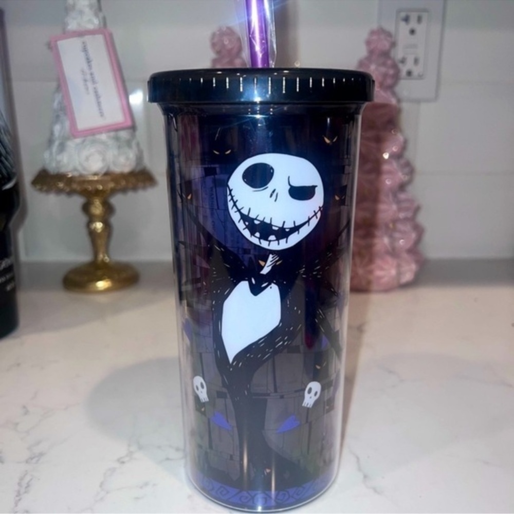 Disney Nightmare Before Christmas Jack Skellington Tumbler with Straw